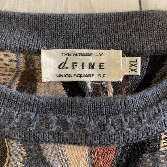 The Mirage L.V. D.Fine Men’s Size XXL Multicolored Knit Sweater - Picture 5 of 7